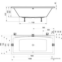 Ванна Ravak Formy 02 180x80 C891000000