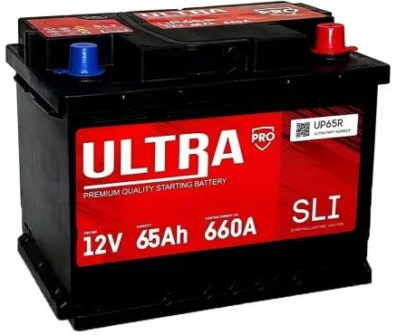 

Автомобильный аккумулятор Ultra PRO R+ (65 А·ч)