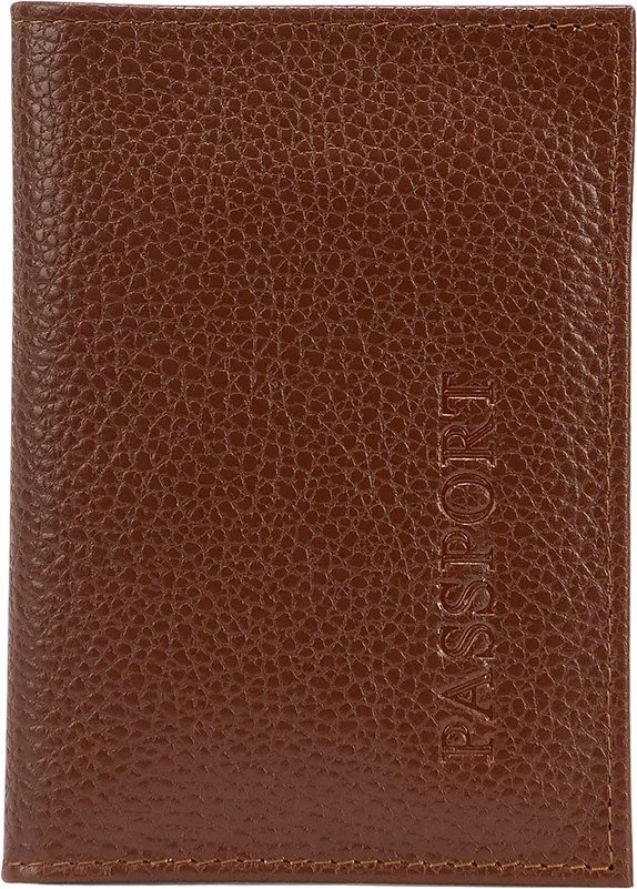 Обложка для паспорта Poshete 604-118M-GNG (рыжий)