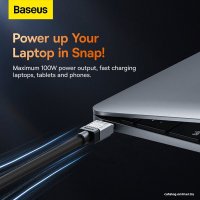 Кабель Baseus CoolPlay Series USB Type-C - USB Type-C (2 м, черный)