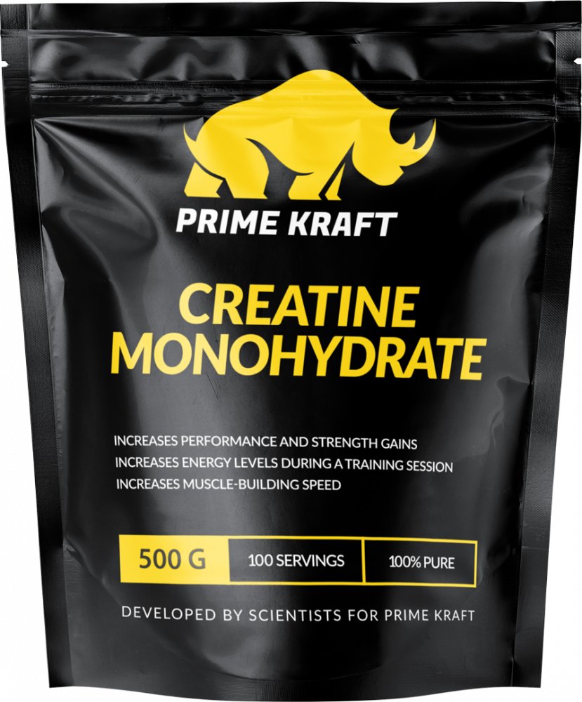 

Моногидрат креатина Prime Kraft Creatine Monohydrate 100% (500г, без вкуса)