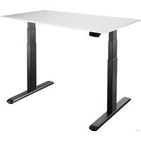 Стол для работы стоя ErgoSmart Ergo Desk Prime 1380x800x18 мм (альпийский белый/черный)