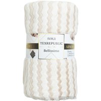 Плед Tex Republic Absolute Зигзаг двухцветный Flannel 220x200 92572 (бежевый)