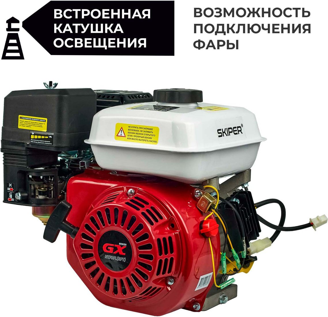

Бензиновый двигатель Skiper N170FL(SFT)