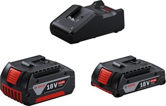 Аккумулятор с зарядным устройством Bosch 1600A01ZS9 (18В/4 Ah + 18В/2 Ah + 18В)