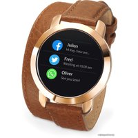 Фитнес-браслет MyKronoz ZeCircle 2 Premium (золотистый/коричневый)