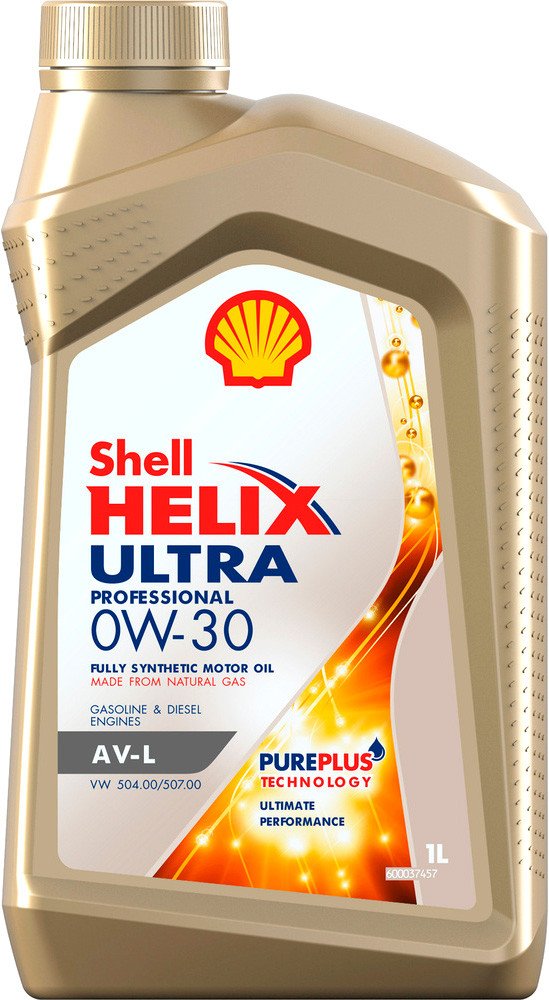 

Моторное масло Shell Helix Ultra Professional AV-L 0W-30 VW 504.00/507.00 1л