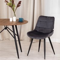 Стул TetChair Abruzzo 8060 (серый HLR-21/черный)