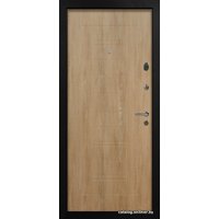 Металлическая дверь Стальная Линия Альфа для квартиры 70 (дуб миндальный)