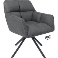 Интерьерное кресло AksHome Virginia (темно-серый MQ001-5/черный)