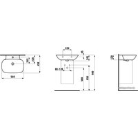 Умывальник Laufen Ino 8103020001041 56x45