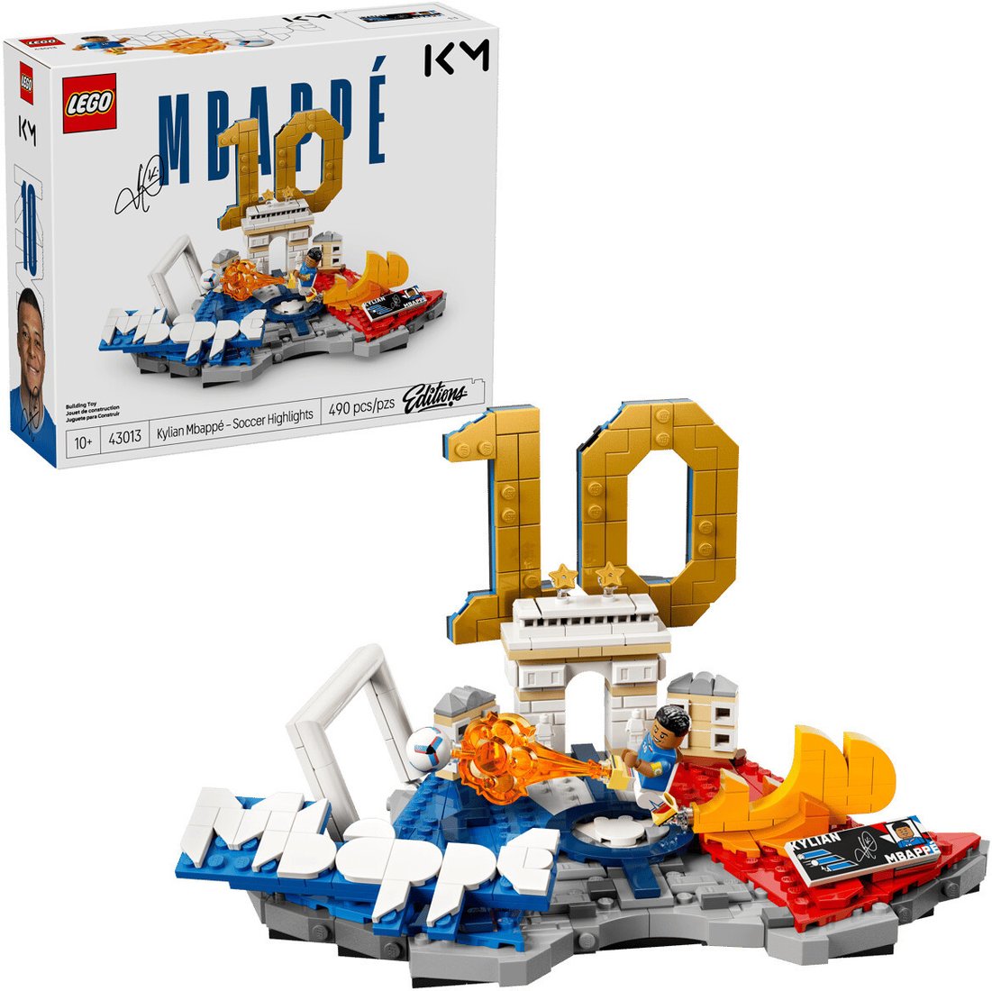 Конструктор LEGO Editions 43013 Килиан Мбаппе – лучшие моменты футбольного матча