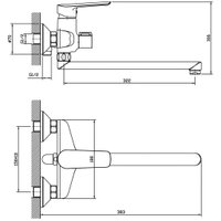 Смеситель Esko Lagos LG31A