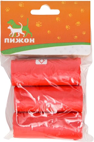 

Пакеты гигиенические Пижон 7110503 29х21 см (3x15 шт, красный)