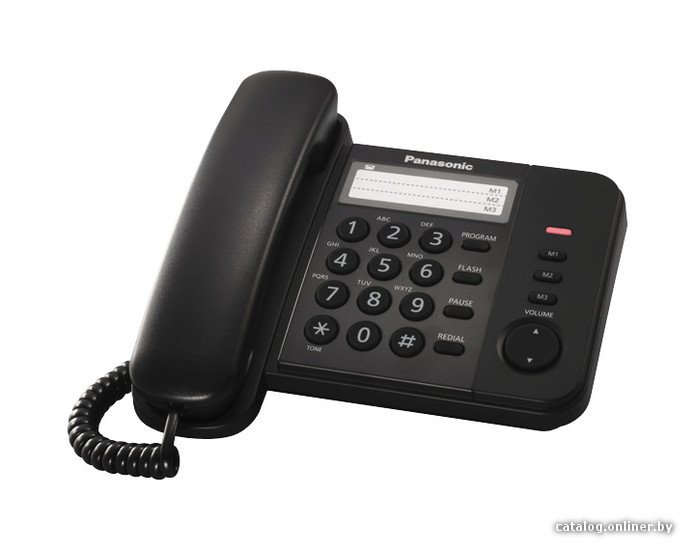 Проводной телефон Panasonic KX-TS2352RUB (черный)