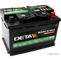 Автомобильный аккумулятор DETA Micro-Hybrid AGM DK700 (70 А·ч)