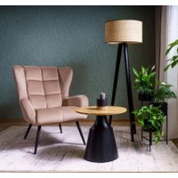 Интерьерное кресло Signal Louis Velvet 28 (бежевый/черный)