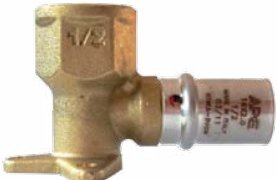 

Фитинг APE Пресс-водорозетка короткая AP 154L 1/2" x 20