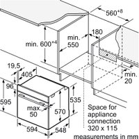 Электрический духовой шкаф Bosch Serie 6 HBA5360B0