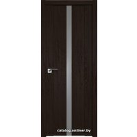 Межкомнатная дверь ProfilDoors 2.04XN L 80x200 (дарк браун, стекло lacobel серебряный лак)