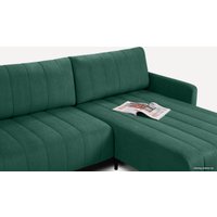 Угловой диван Divan Маркфул Velvet Emerald 184543 (зеленый)