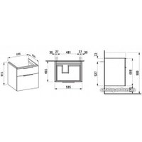  Laufen Тумба под умывальник Kartell 4075520336311