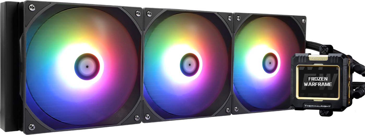 

Система жидкостного охлаждения для процессора Thermalright Frozen Warframe 420 ARGB (черный)