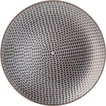 Тарелка обеденная Bronco Graphite 445-121