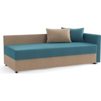 Тахта Олмеко Мальта М (жаккард, тесла деним/жаккард, тесла крем)