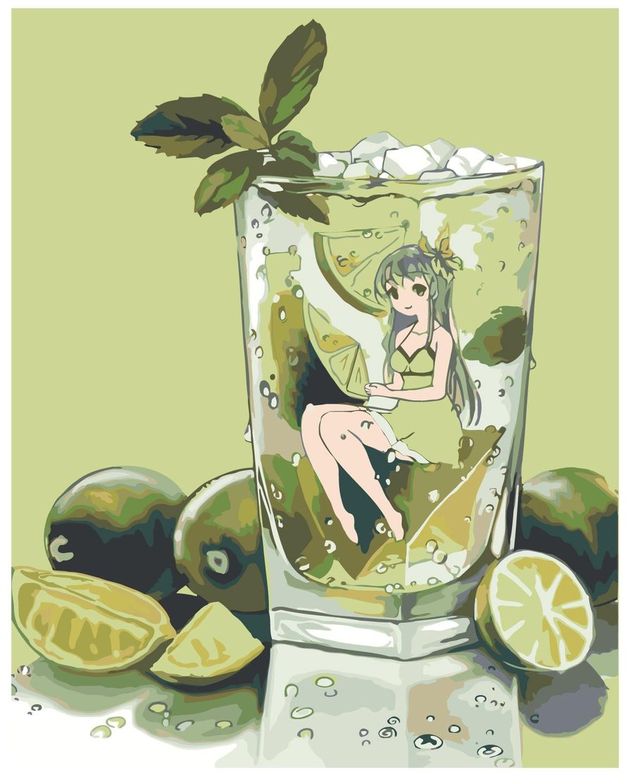 

Картина по номерам SLAVINA Мохито Аниме TSKK-limon2231