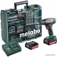 Дрель-шуруповерт Metabo BS 14.4 SET 602206880 (с 2-мя АКБ, набор оснастки, кейс)