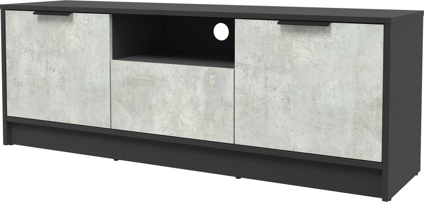 

Тумба Интерлиния ТВ Концепт КТ-ТВ3-50 (бетон лайт/антрацит)