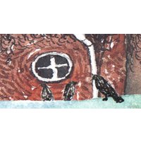 Фотообои ФабрикаФресок Акварельные Домики для детей 123265 (300x265) в Бобруйске