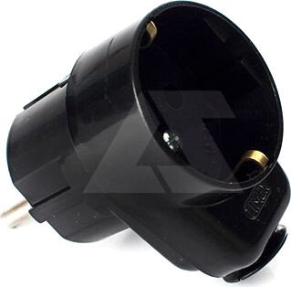 Розетка Timex 2P+E WT16UGS-CZ (черный)