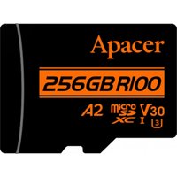 Карта памяти Apacer microSDXC AP256GMCSX10U8-R 256GB (с адаптером)