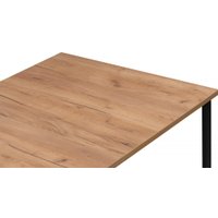 Кухонный стол Notta Лиман 120/160x80 619210 (дуб крафт золотой/черный матовый)