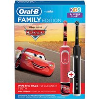 Комплект зубных щеток Oral-B Pro 1 Cross Action и Kids Cars D16.513.1U + D100.413.2K