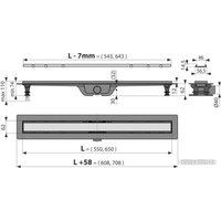 Трап/канал Alcadrain APZ19-550