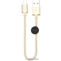 Кабель Hoco X35 USB - Lightning (0.25 м, золотой)