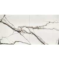 Кухонный стол Halmar Luciano 180-230/90/76 (белый мрамор/черный)