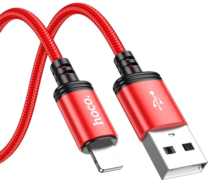 

Кабель Hoco X89 USB Type-A - Lightning (1 м, красный)