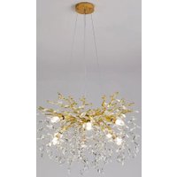 Подвесная люстра Estares Roxana 55 E14х8 R-600x1200-GOLD/CRYSTAL-220-IP20