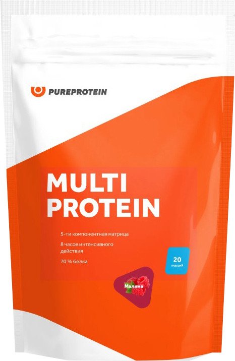 

Протеин сывороточный (изолят) Pureprotein Multi Protein (600 г, малина)