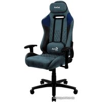 Игровое (геймерское) кресло AeroCool Duke Steel Blue (черный/синий)