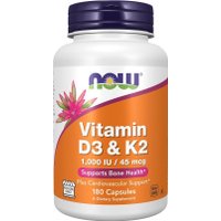 Витамин Now Foods Vitamin D3 & K2 1000iu (120 капсул) в Бобруйске