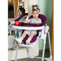 Высокий стульчик Baby Prestige Junior Lux+ (berge) с развивающей дугой Веселый краб