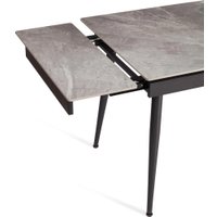 Кухонный стол TetChair Lord Grey 180x80x75 (серый/черный)