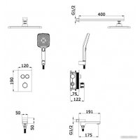 Душевая система  Vieir V25006-3F