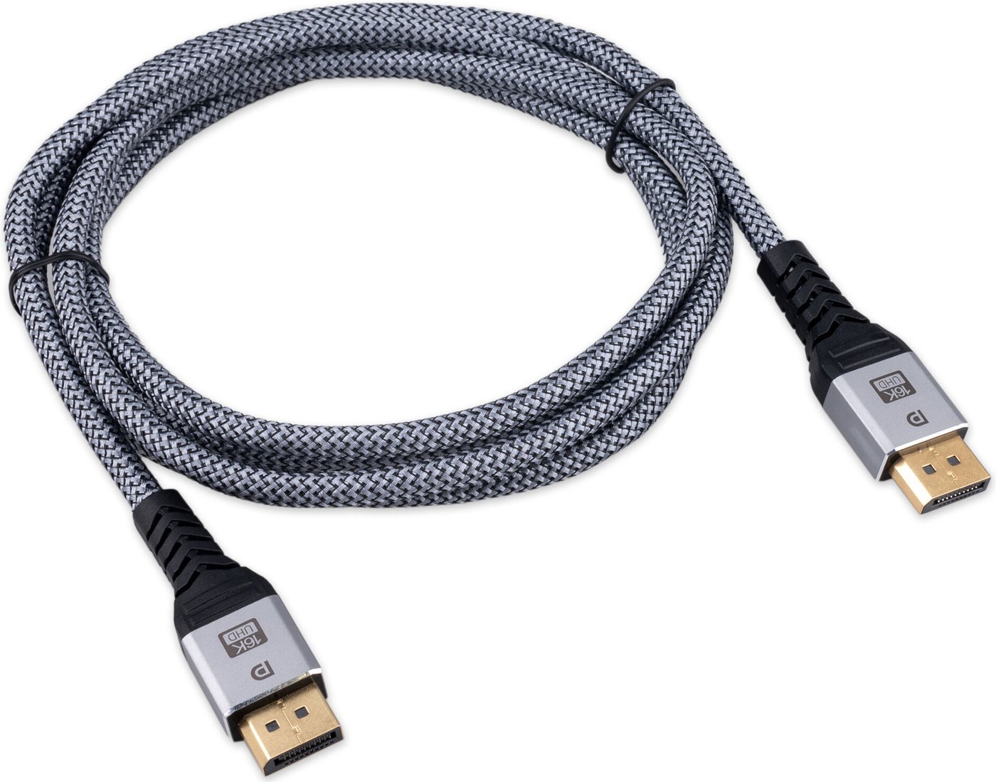 

Кабель Cablexpert CCP-DP16K-2M DisplayPort - DisplayPort (2 м, серый)