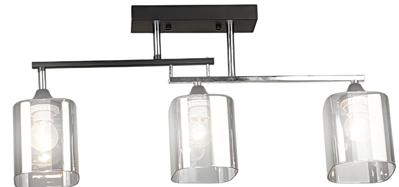 

Люстра средней высоты Aitin Pro НПБ 02-3x60-101 K2326/3 (черный/хром)